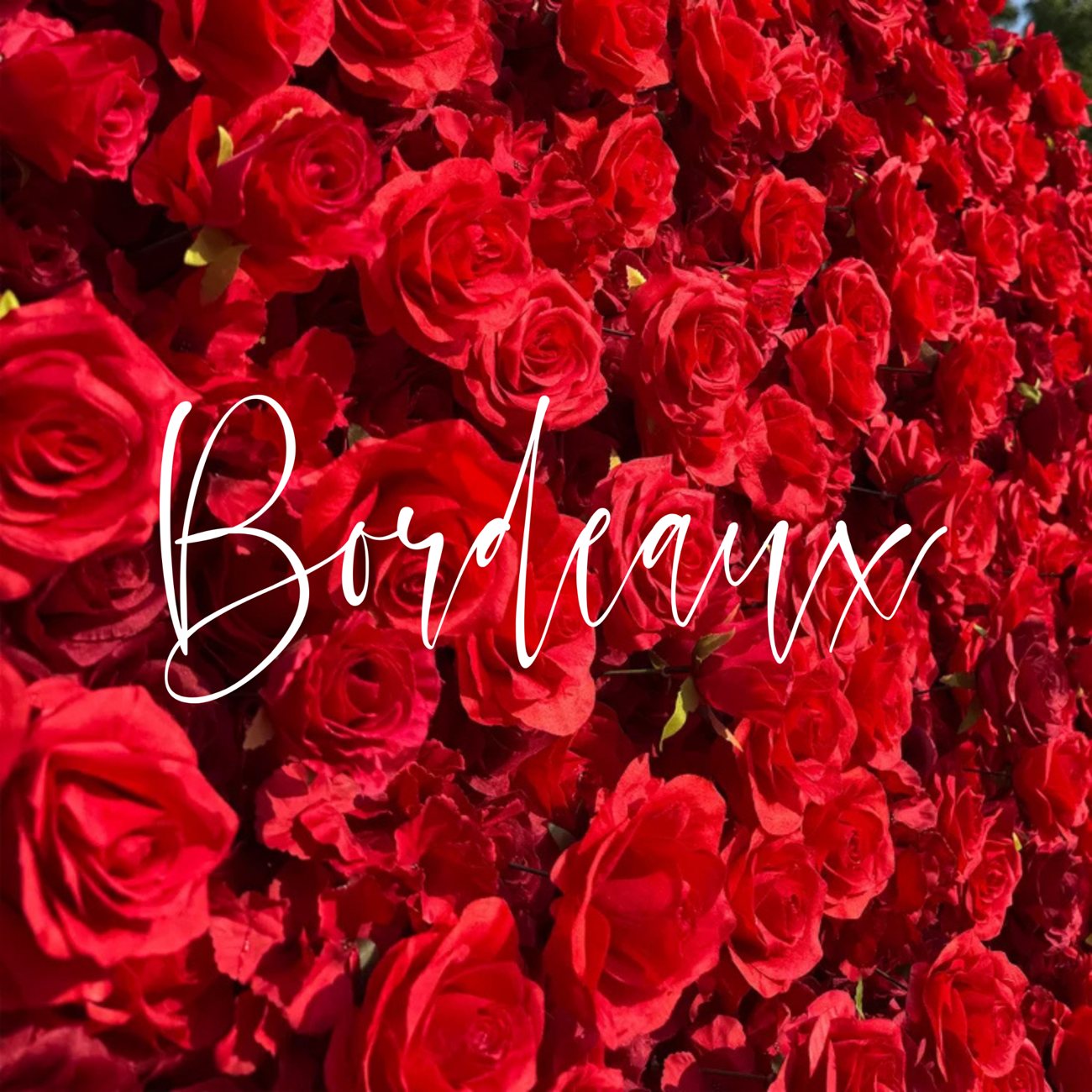Bordeaux floral backdrop