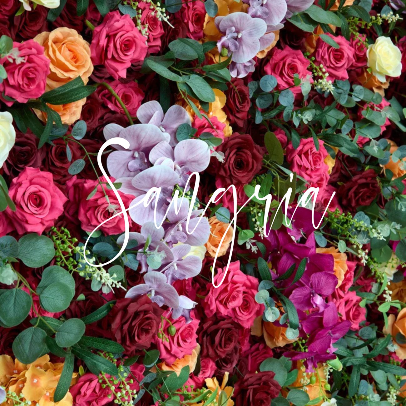 Sangria floral backdrop